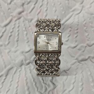 Studio Silver Chain-Link Quartz Watch